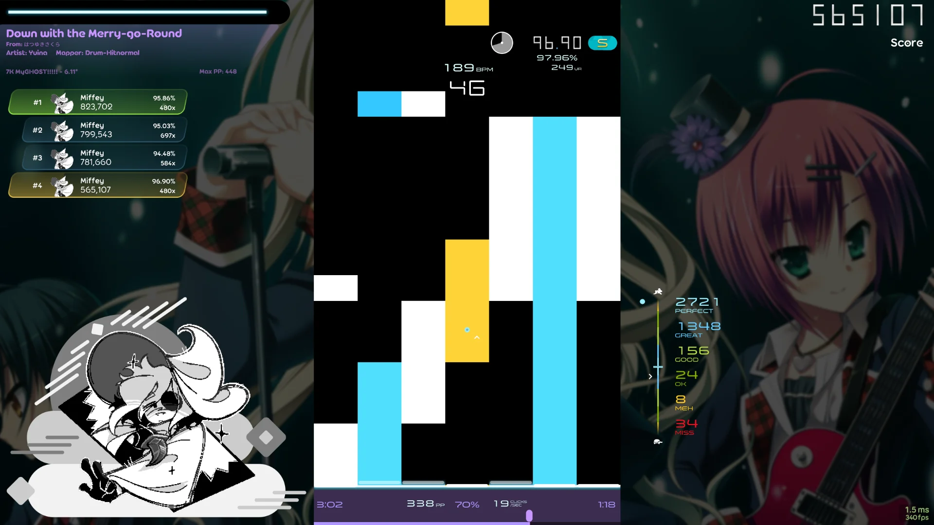 R Skin v1.2 (Bars) (Miffey's v1.1 Edit) - Mania Tracker